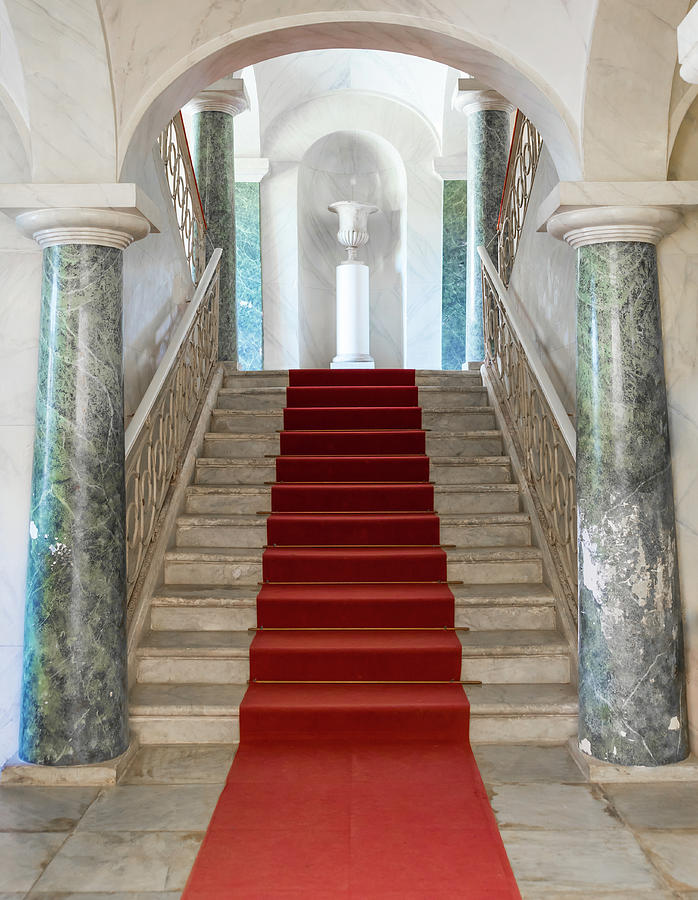 NOTO, SICILY, ITALY -  Luxury entrance of Nicolaci Palace #1 Photograph by Paolo Modena