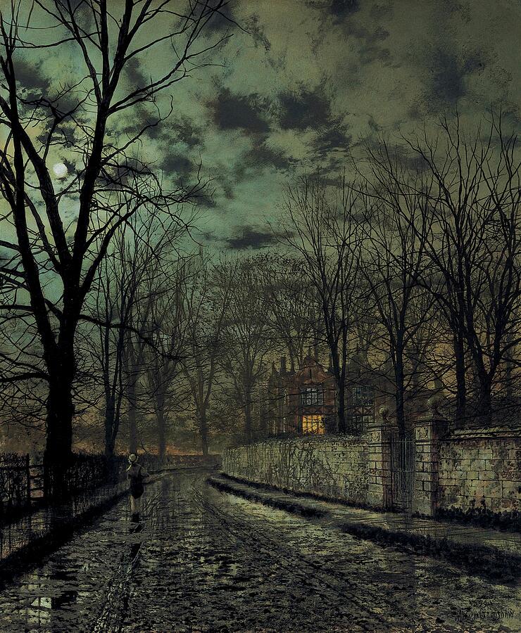 November, from 1879 Painting by John Atkinson Grimshaw November, from 1879 Painting by John Atkinson Grimshaw