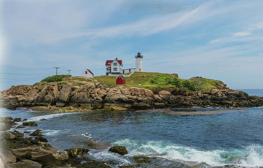 Nubble Light Photograph by Ronald Raymond