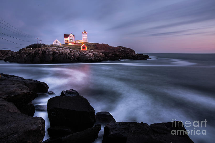 Nubble Lighthouse in York, Maine #3 Photograph by Billy Bateman