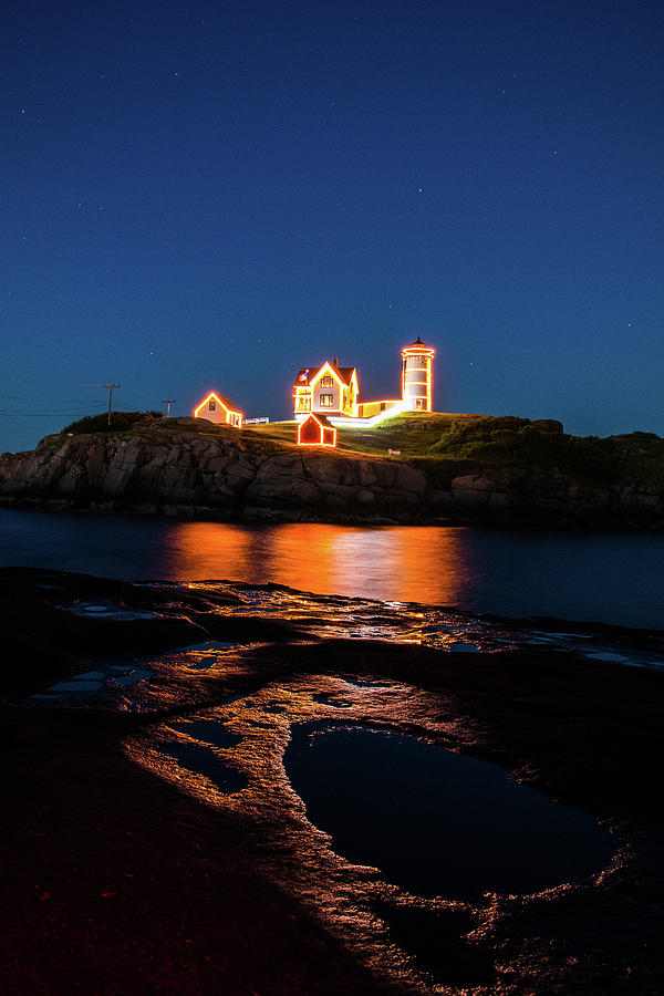 Nubble Lighthouse, York Maine #1 Photograph by Jeff Folger