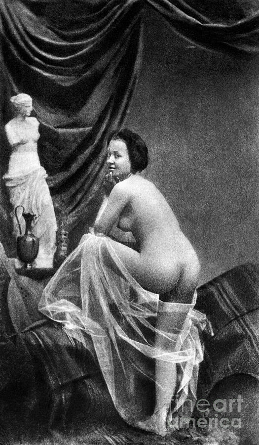 Nude Posing, 1855 #1 Painting by Granger