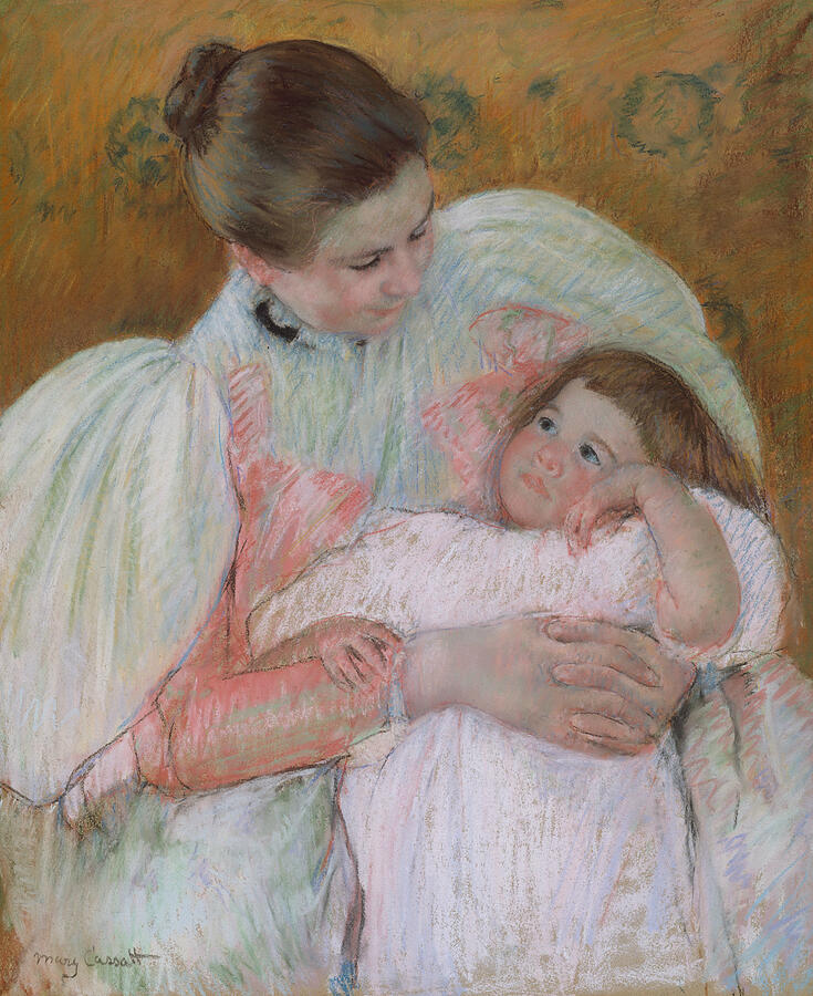 Nurse and Child, from 1896-1897 Pastel by Mary Cassatt
