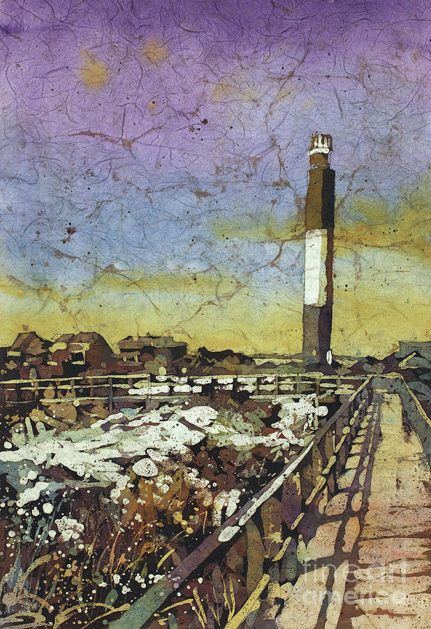 Oak Island Lighthouse #1 Painting by Ryan Fox