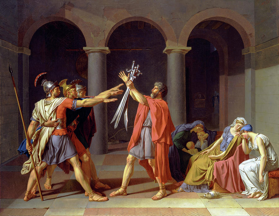 Oath of the Horatii #2 Painting by Celestial Images