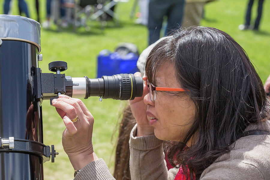Observing the Mercury Transit #1 Photograph by Josef Pittner