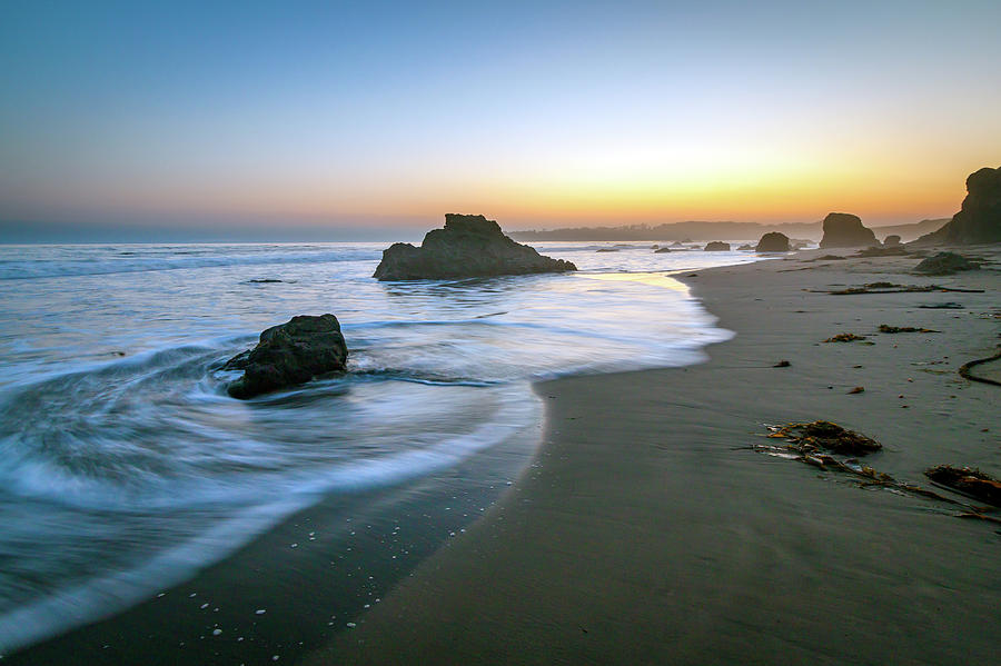 Ocean Shore Seascape Sunset Photograph by R Scott Duncan