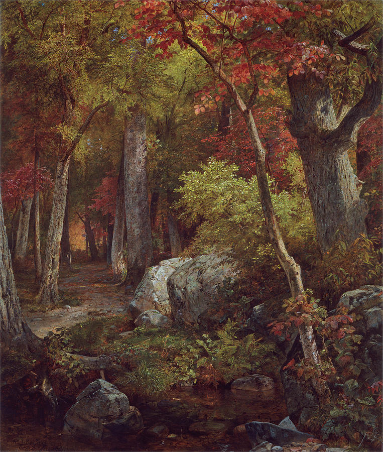 October #1 Painting by William Trost Richards