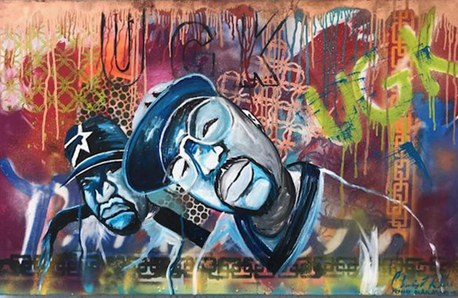 Ode to UGK #1 Painting by Femme Blaicasso