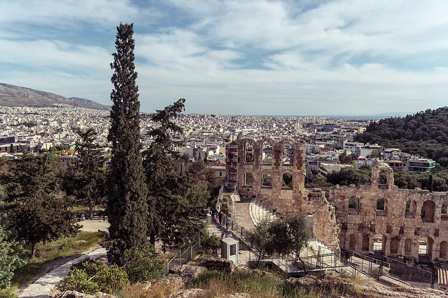 City Photograph - Odeon of Herodes Atticus #1 by Michael Maximillian Hermansen