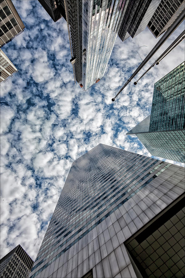 Office Buildings Clouds and Sky Midtown East NYC #1 Photograph by Robert Ullmann