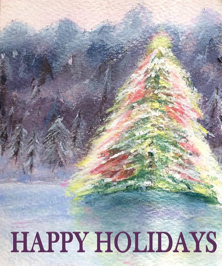 Oh Christmas Tree Painting by Deborah Naves