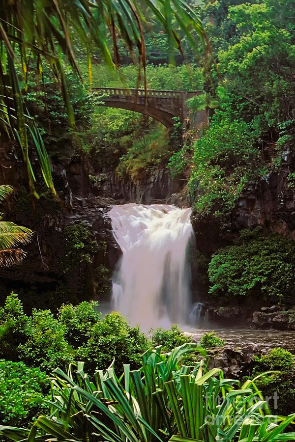 Oheo Waterfall Photograph
