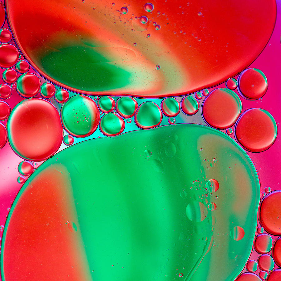 Abstract Photograph - Oil and Water 2 #1 by Rebecca Cozart