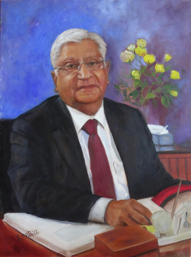Oil portrait by Kavita Vardhan Oil portrait by Kavita Vardhan