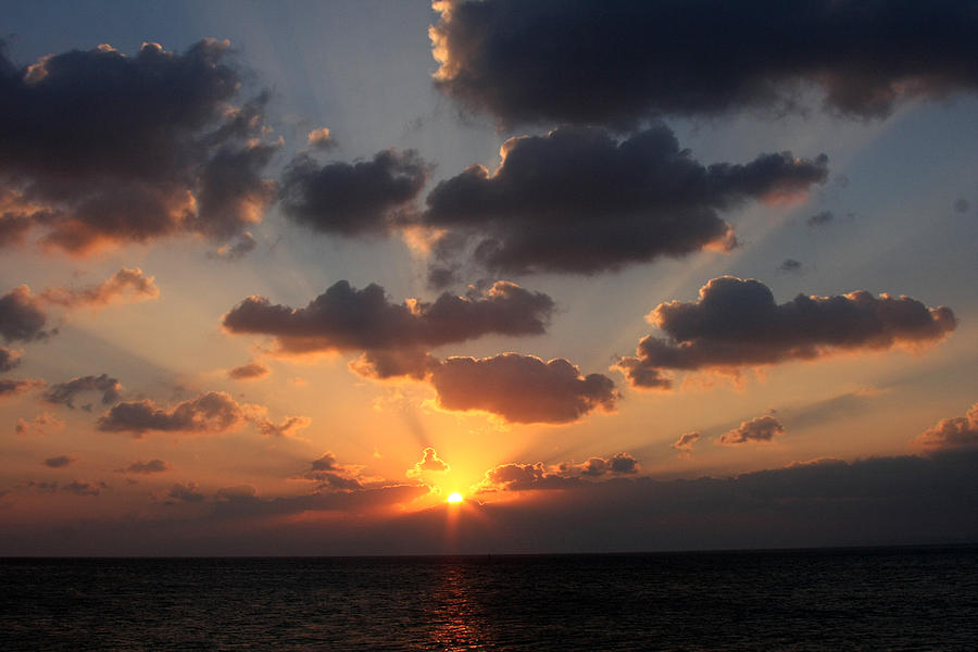 Okinawa Sunset Photograph by Francois Cantin