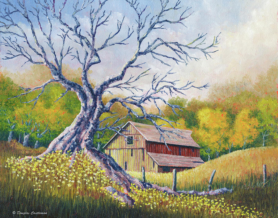 Old Barn #1 Painting by Douglas Castleman