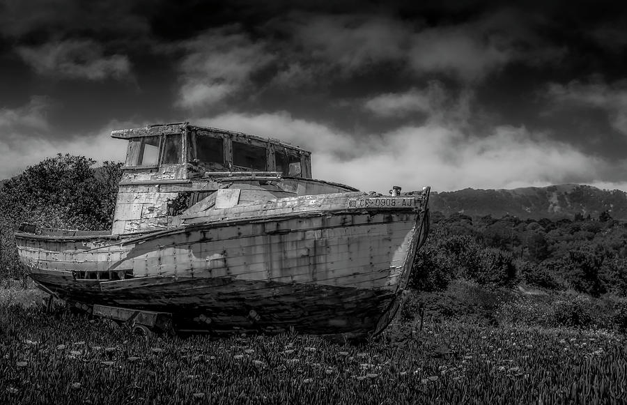 Old Boat Wreck #1 Photograph by Bruce Bottomley
