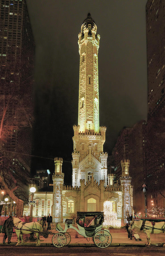 Old Chicago Water Tower #1 Photograph by Alan Toepfer