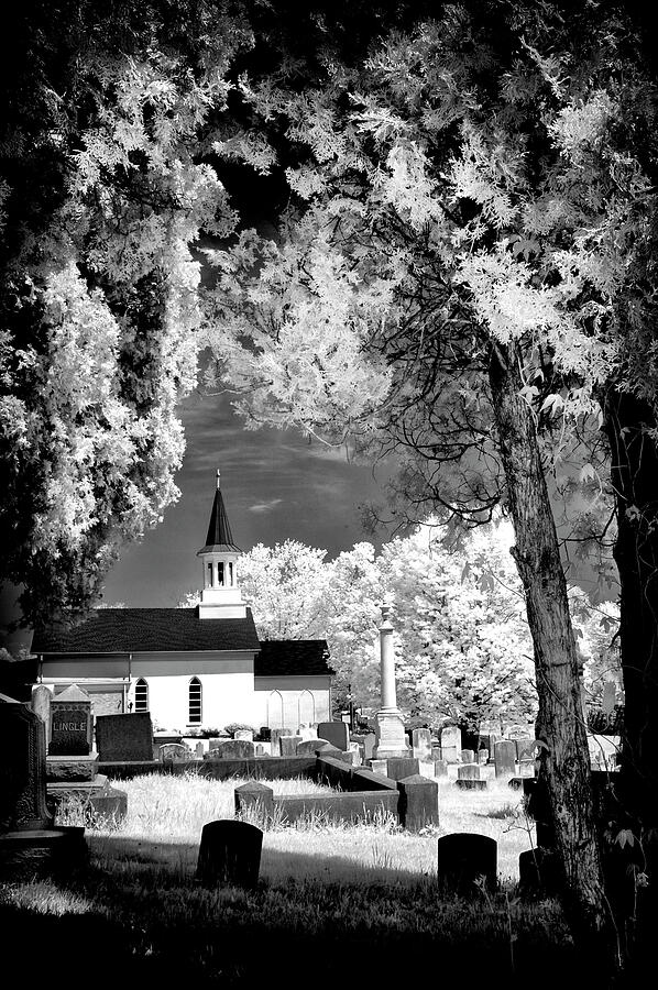 Old Country Church - IR Photograph by Paul W Faust - Impressions of Light