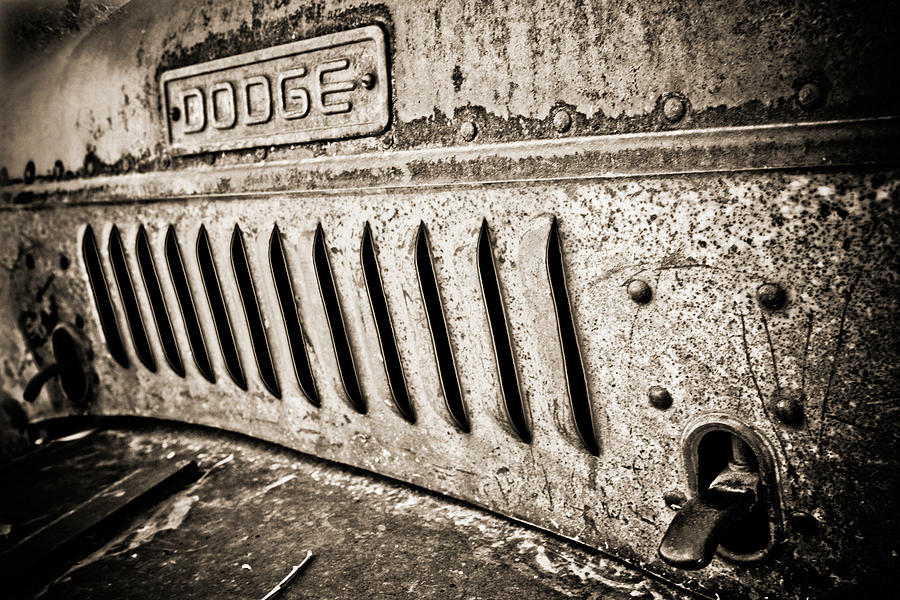 Old Dodge Grille #1 Photograph by Marilyn Hunt
