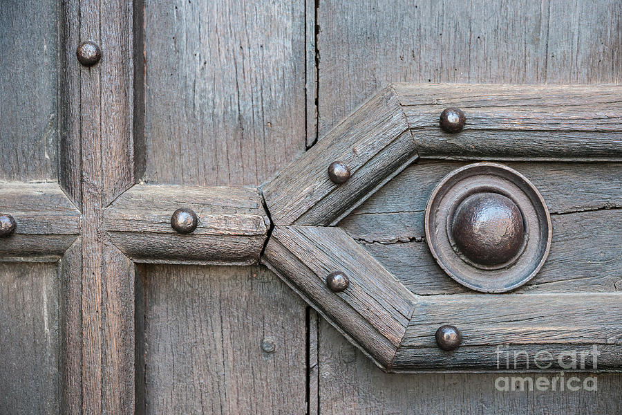 Old door detail 3 Photograph by Elena Elisseeva