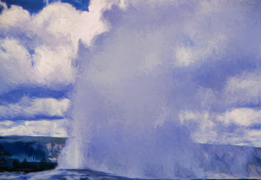 Old Faithful Vintage 6 #1 Digital Art by Cathy Anderson