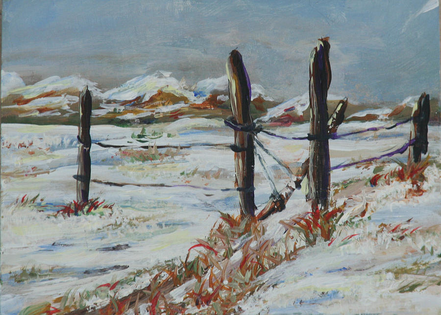 Old Fences #1 Painting by Gail Daley