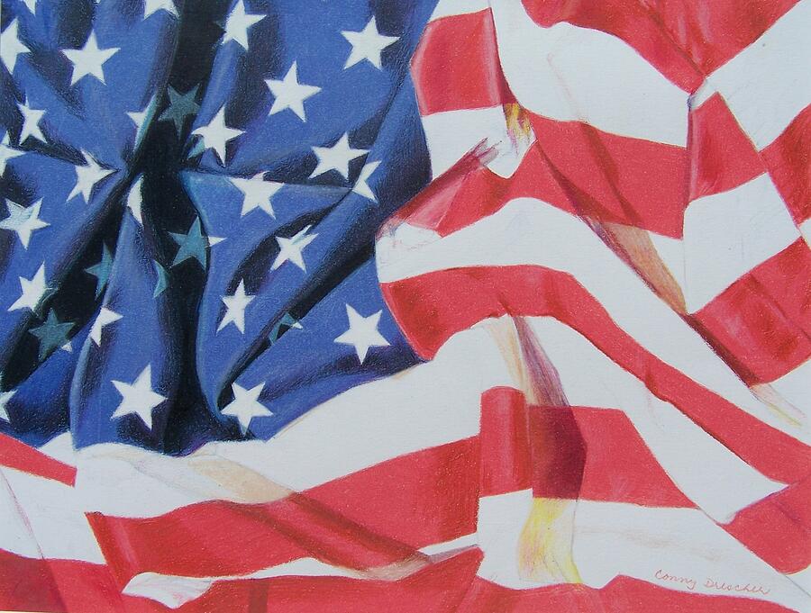 Old Glory Mixed Media by Constance Drescher