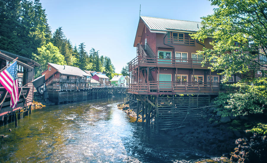 Old Historic Town Of Ketchikan Alaska Downtown #1 Photograph by Alex Grichenko
