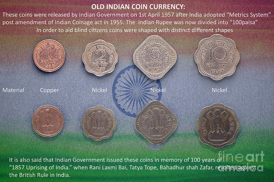 Old Indian Coin currency #1 Photograph by Kiran Joshi