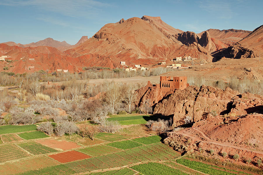Old Kasbah Remainings and Fields #1 Photograph by Aivar Mikko