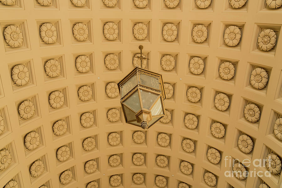 Los Angeles Photograph - Old lamp of the famous Pasadena City Hall #1 by Chon Kit Leong