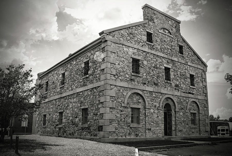Old Lancaster Jail 24 B W 1 Photograph by Joseph C Hinson