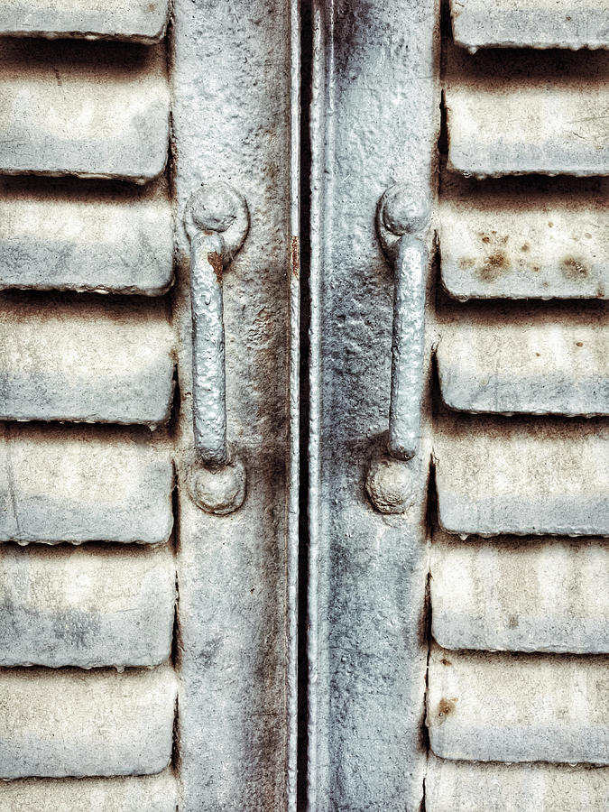 Old metal shutters #1 Photograph by Tom Gowanlock