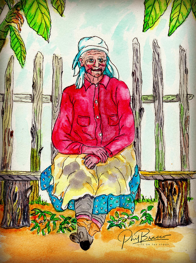Old Migrant Worker, Resting, Arcadia, Florida 1975 Painting by Philip And Robbie Bracco