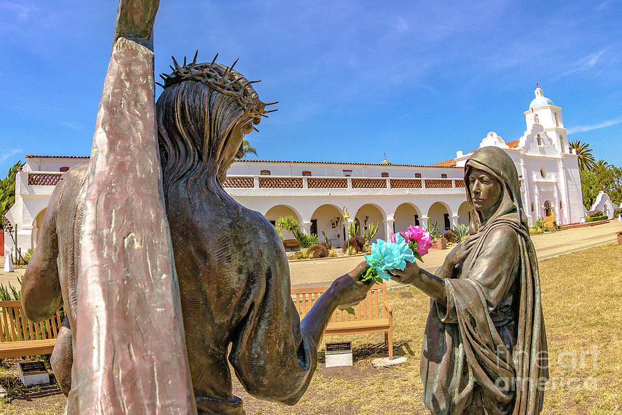 Mission Photograph - Old Mission San Luis Rey de Francia #0080 by Onie Dimaano