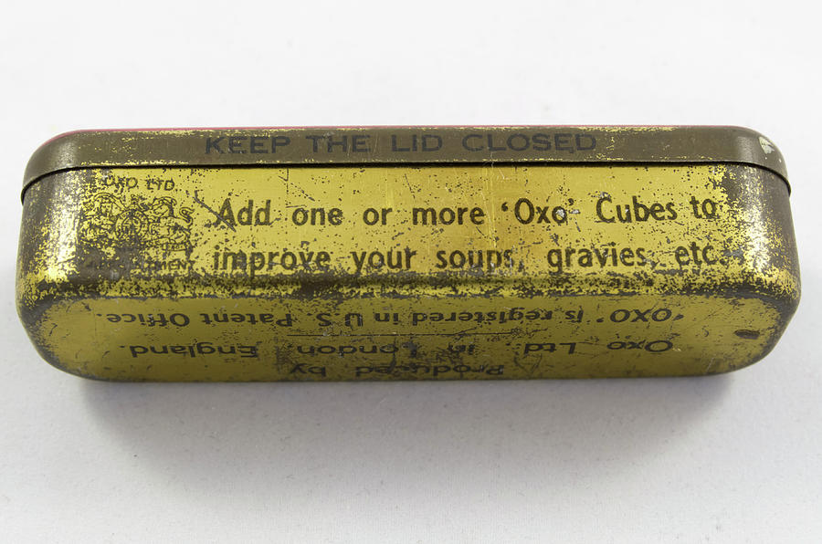 Old OXO bullion cube container 2 Photograph by Bob Corson - Fine Art ...