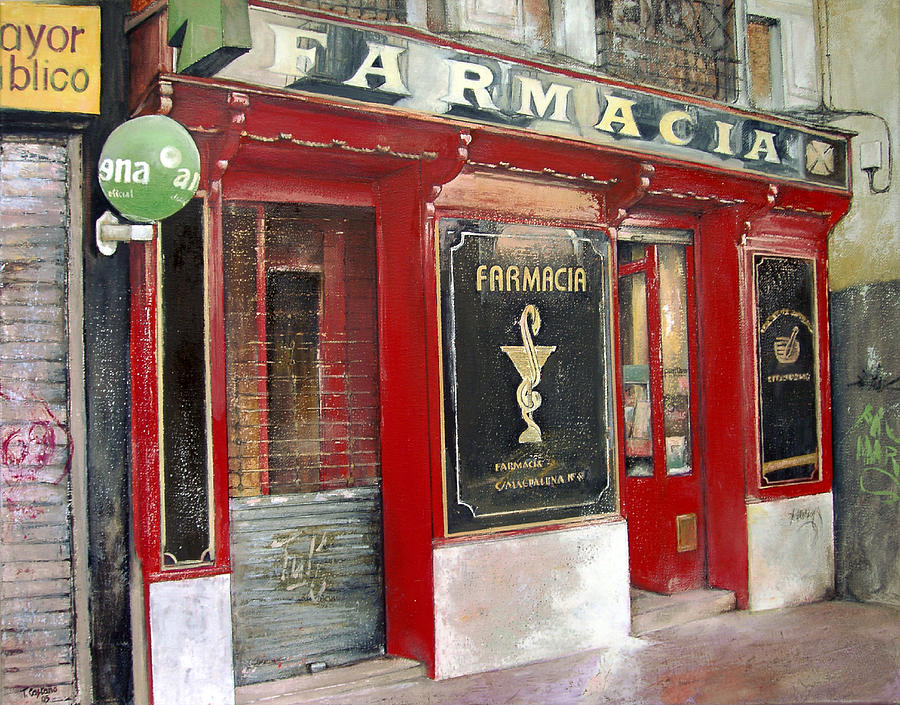Old Pharmacy #1 Painting by Tomas Castano