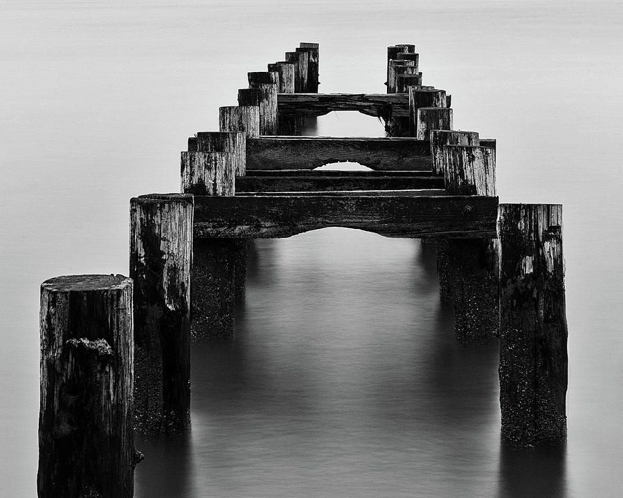 Walnut Beach Old Pilings  Photograph by John Vose