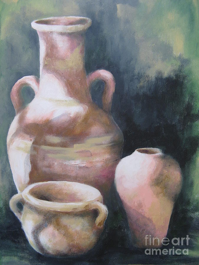 old pot painting