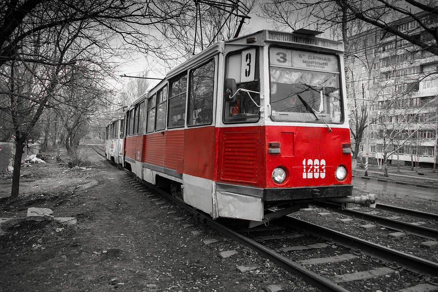 Old Red Tram #1 Photograph by John Williams