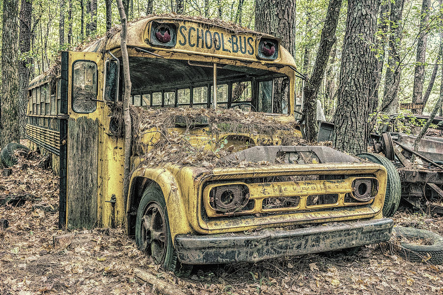 Old School Bus Photograph by Steven Greenbaum | Fine Art America