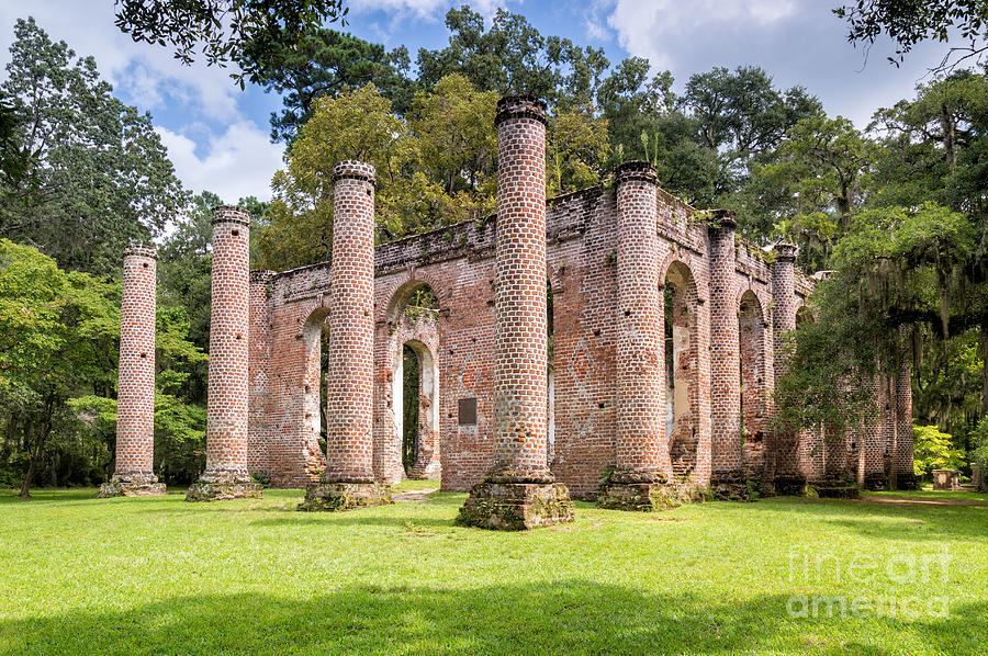 Old Sheldon Church Ruins, South Carolina #1 Photograph by Dawna Moore Photography