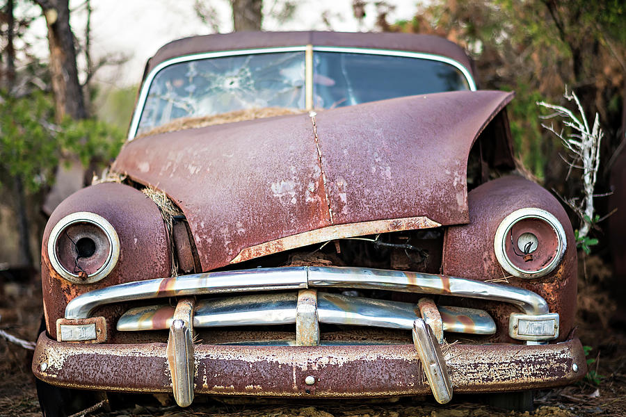 Old Timer Abandoned Automobile On The Farm #1 Photograph by Alex Grichenko