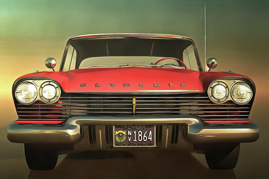 Old-timer Plymouth #3 Painting by Jan Keteleer