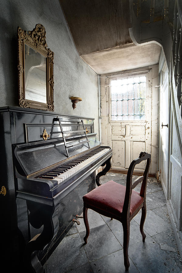 Old Vintage Piano - Abandoned Places #3 Photograph by Dirk Ercken