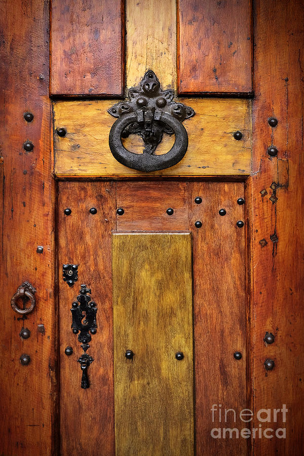 Architecture Photograph - Old Wooden Door #1 by Carlos Caetano