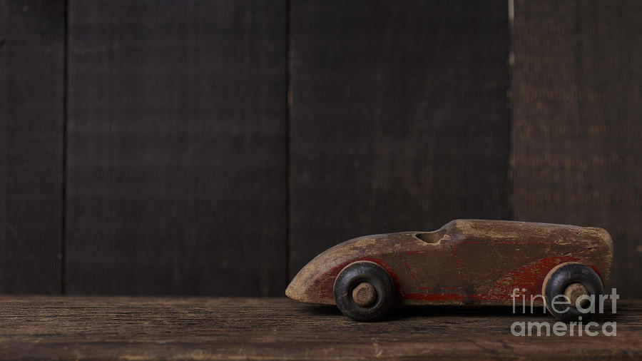 vintage wooden toy cars