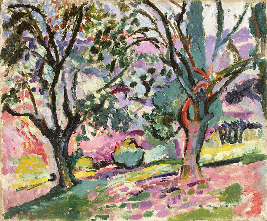 Henri Matisse Painting - Olive Trees at Collioure  by MotionAge Designs